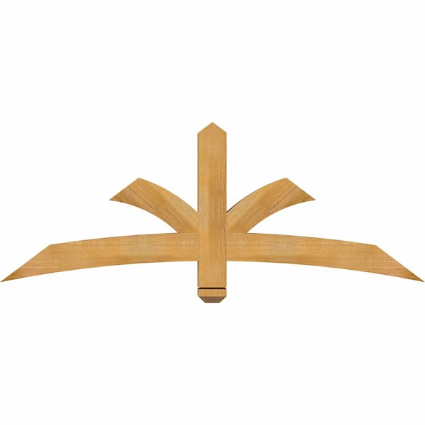 Ekena Millwork Davenport Rough Sawn Timber Gable Bracket, Western Red Cedar, 60"W x 22"H x 4"D x 4"F, 9/12 Pitch GBW060X22X0404DAV00RWR - main